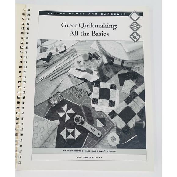 Quilt Book For Beginners Great Quiltmaking All the Basics Better Homes & Gardens - Picture 4 of 8
